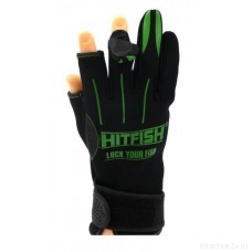 Перчатки HITFISH Glove-01 цв. Зеленый  р. L